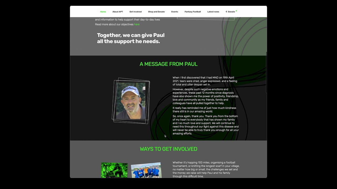 All Paul Together Website Scroll-Through